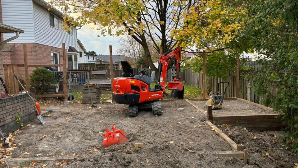 velis mini excavation services for residential homes and properties